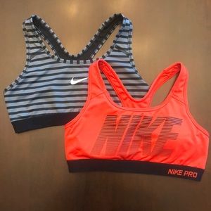 NIKE DRI-FIT Sports Bras - Lot of 2 - Size M